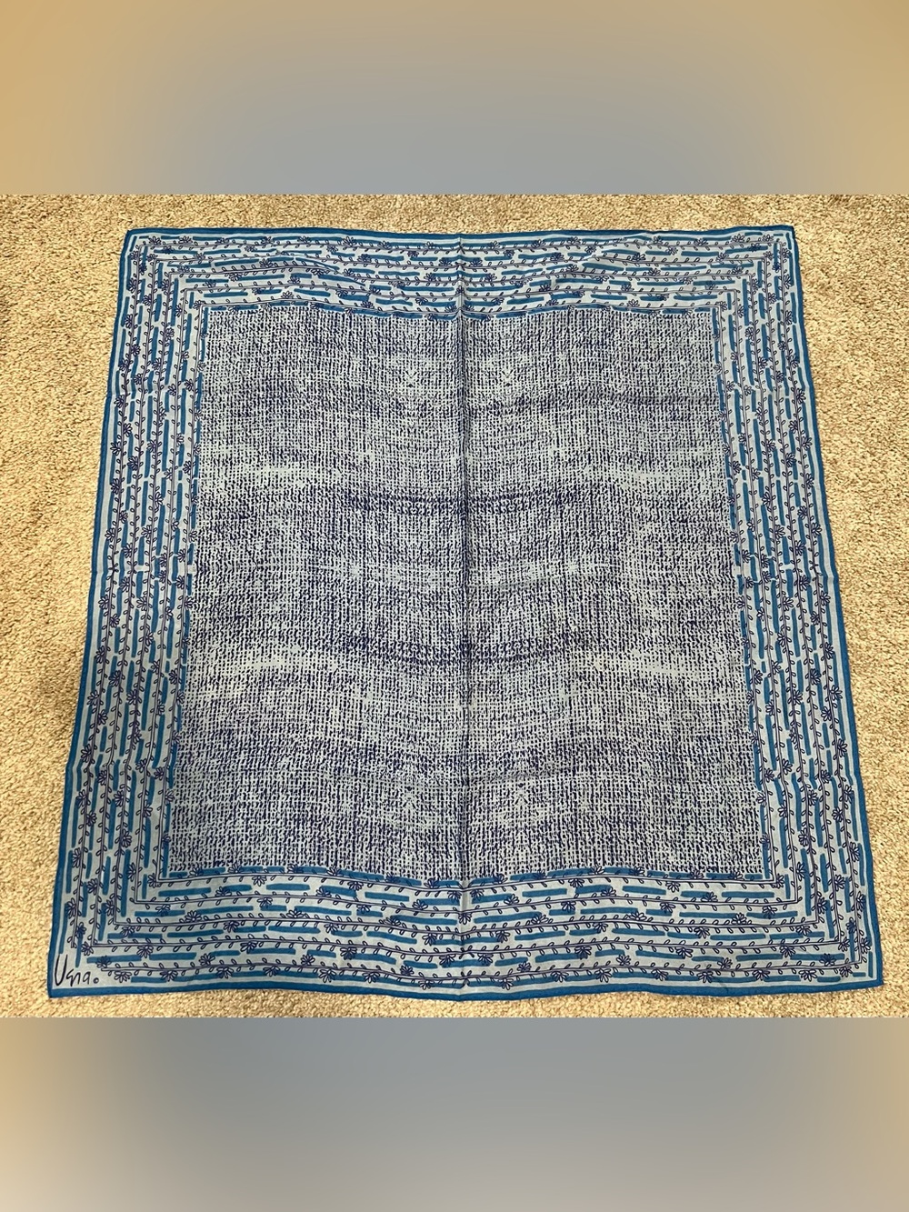 Vintage Silk Vera Floral Scarf